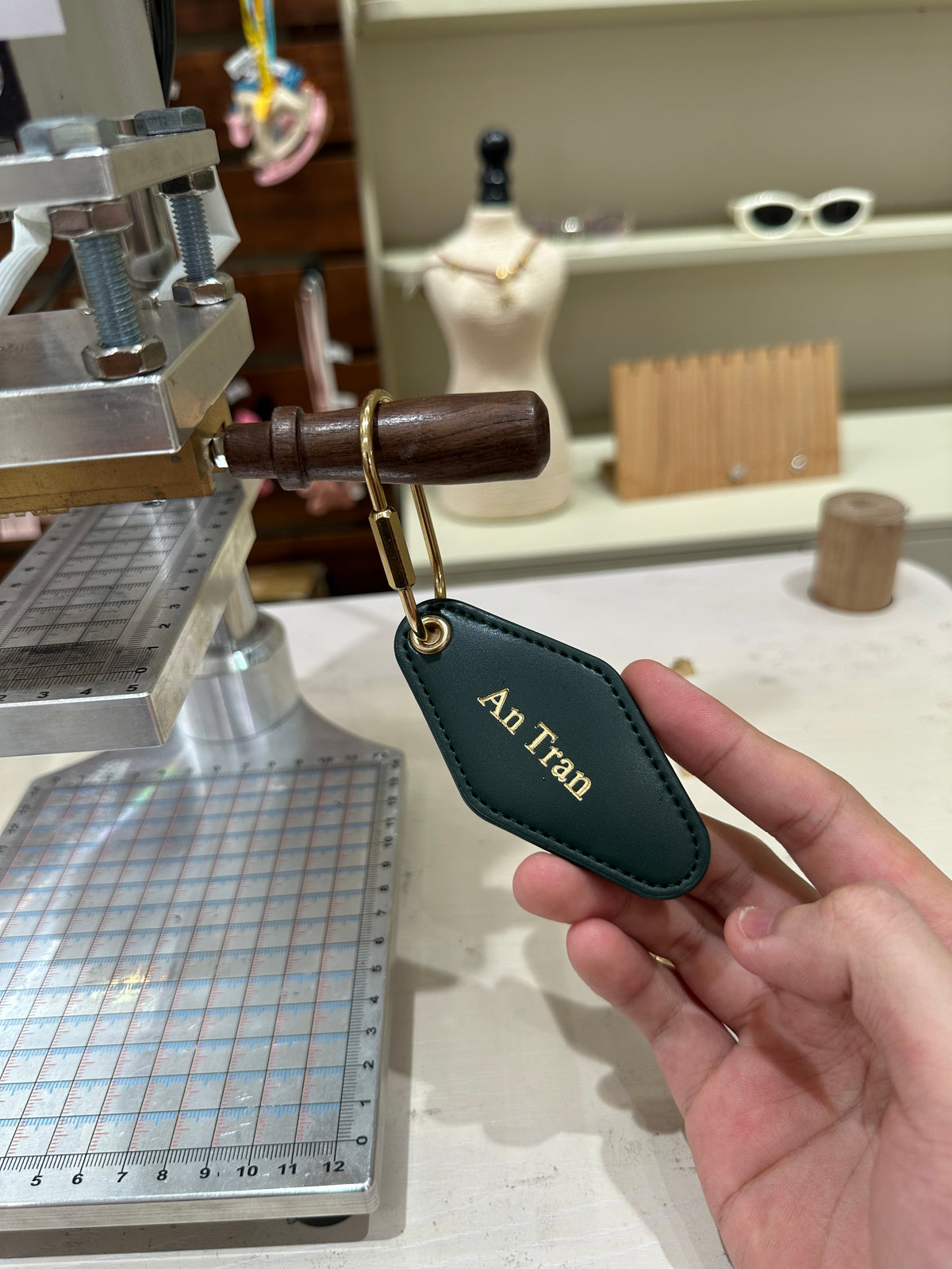 Diamond Key Ring